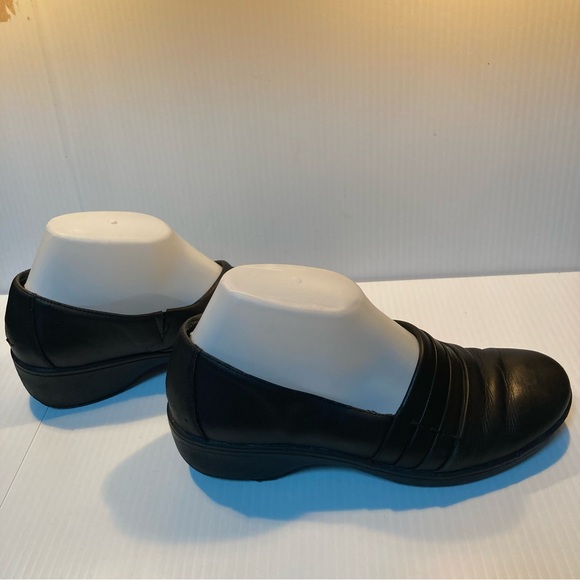 BASS Lite Eleanor Black Leather Slip On Oxford Loafers Womens 7 - Picture 3 of 16